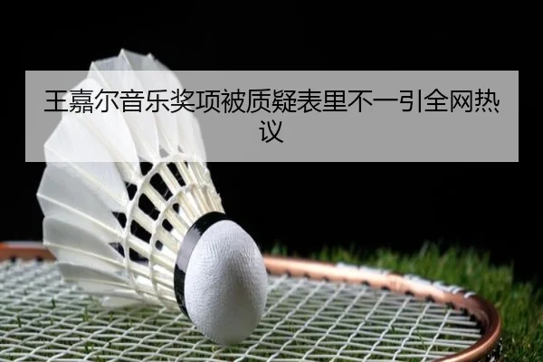 王嘉尔音乐奖项被质疑表里不一引全网热议